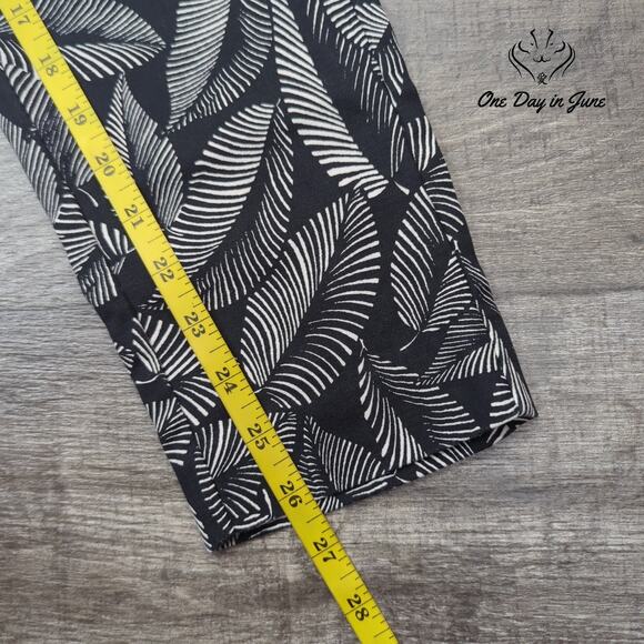 Merona Tropical Leaf Ankle Pants Size 2 - Picture 5 of 6